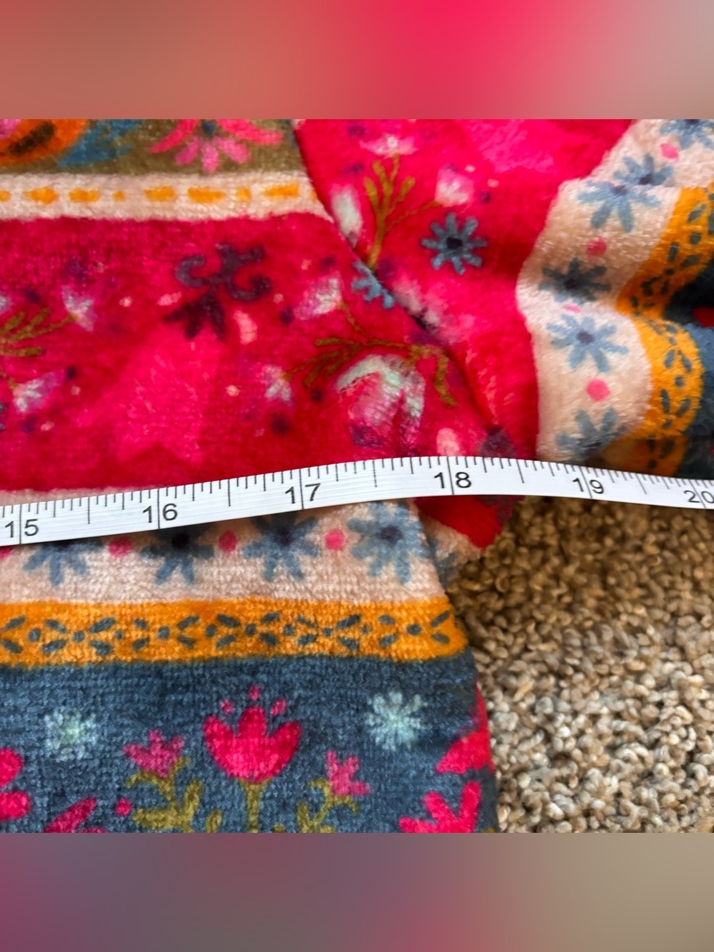 Natural Life XS Sherpa Fleece One Piece Pajama Jumpsuit Boho Print Cozy - Picture 4 of 5